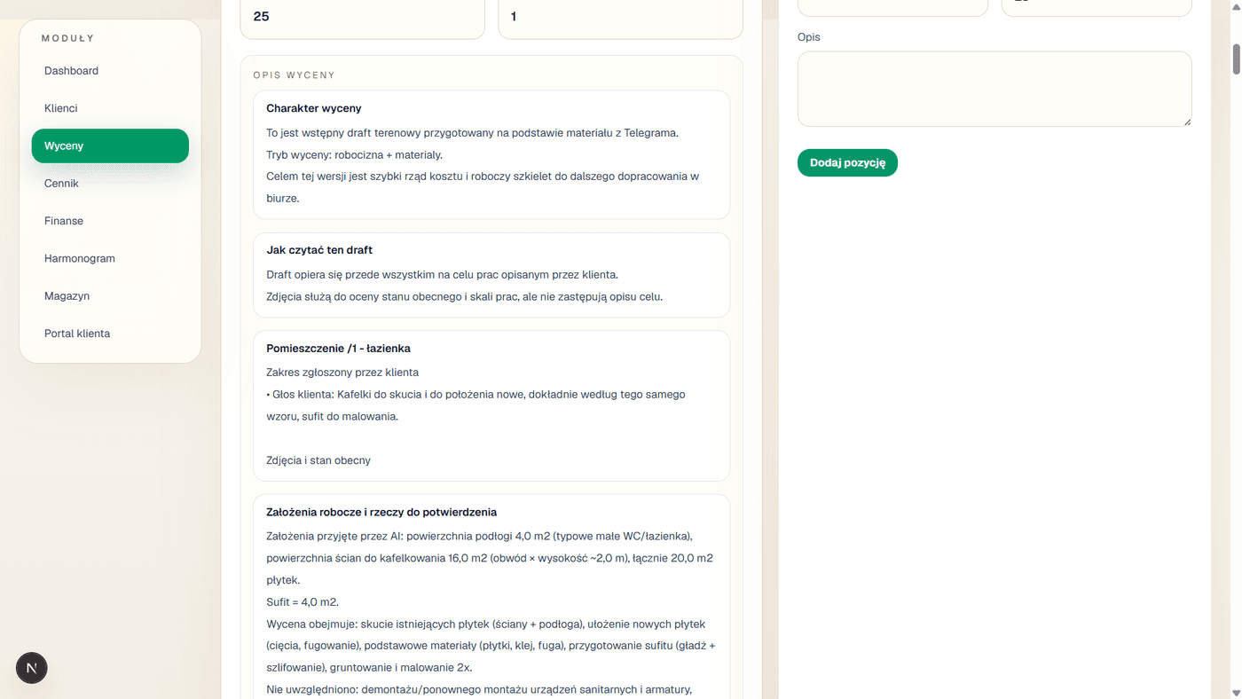 Costor - Wczesny prototyp zbierania materiału terenowego