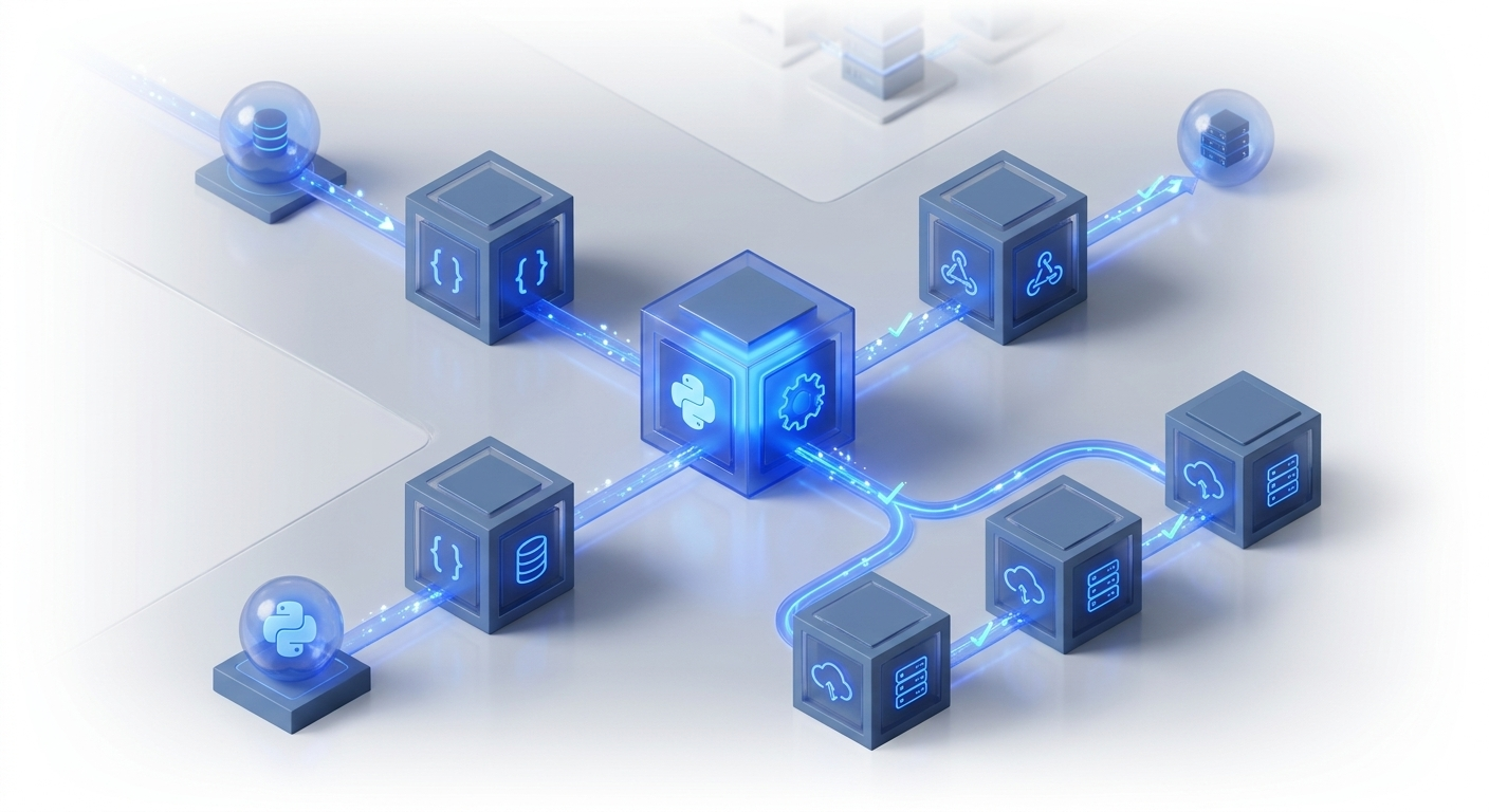 Isometric n8n workflow